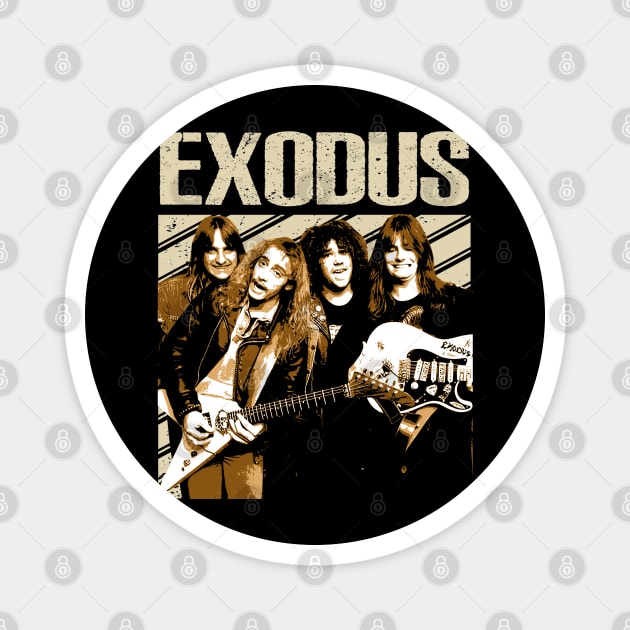 Tempo of Terror Exoduss Thrash Symphony Magnet by HOuseColorFULL